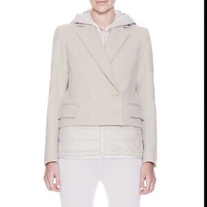 Theory Velvian women’s puffer pea coat size 8 NWT